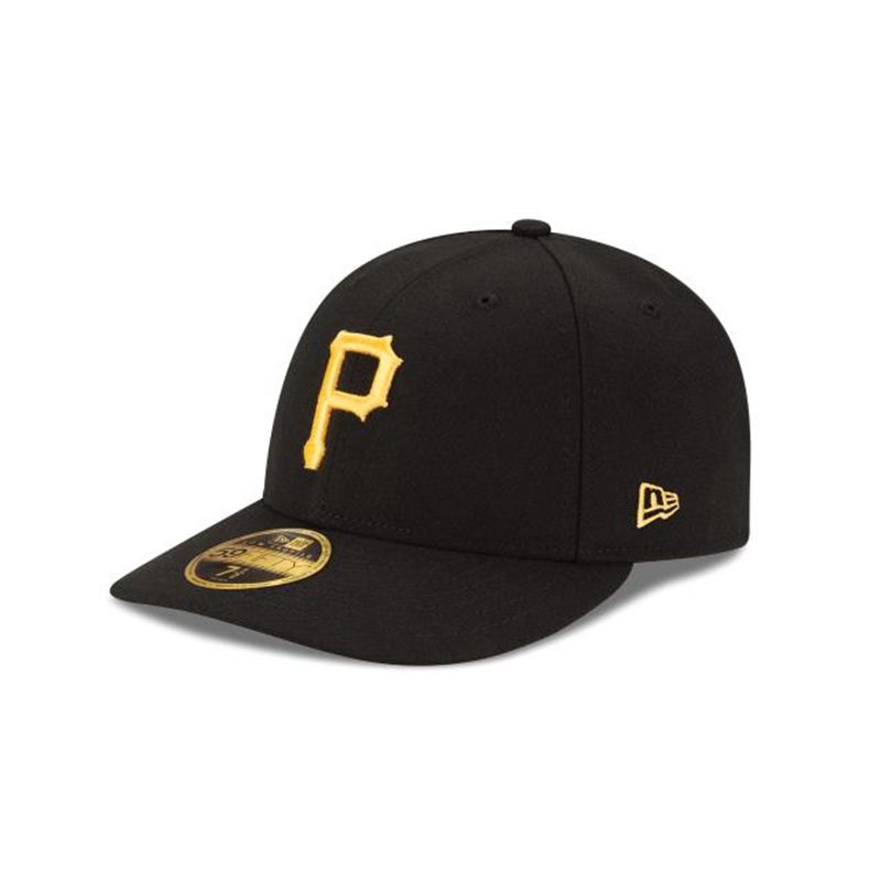 MLB Pittsburgh Pirates Authentic Collection Low Profile 59Fifty Fitted (HEK3101) - Black New Era Caps